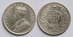 1_Indian_rupee_(1918)_Indian rupee engraved by Sir Bertram Mackennal