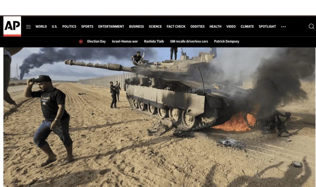 Palestinian Militants Attack and Capture Israeli Tank And Soldiers 7th Oct 2022