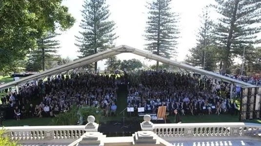 The Late Len Buckeridge's Memorial Held At The Civic Centre In Cottesloe In March 2014 Attended By The Who's Who Of The Western Australian Business Legal Political Social Circles