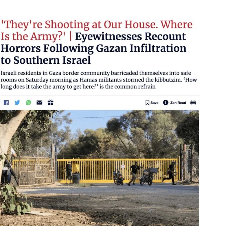 They're Shooting Our House Where Is TheArmy-EyeWitnesses Recount Horrors Following Gazan Infiltration To Southern Israel